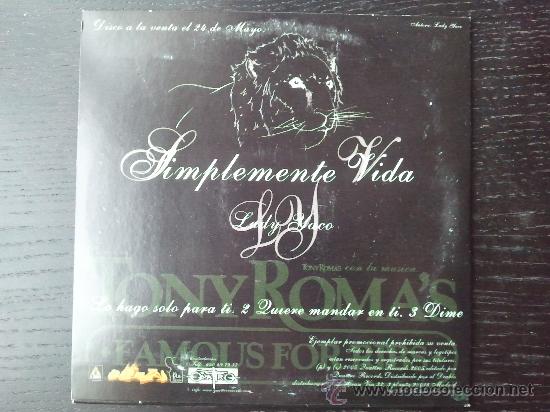 CDs de m&uacute;sica: LADY YACO - SIMPLEMENTE VIDA - CD SINGLE - PROMO - QUATTRO - 2005 - Foto 2