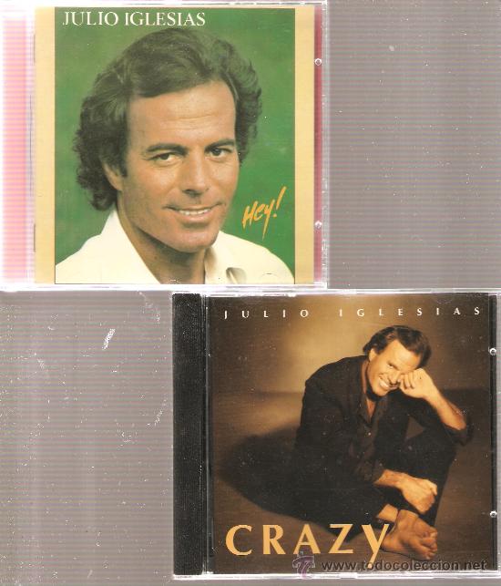 CDs de m&uacute;sica: 2 CD&acute;S JULIO IGLESIAS : HEY + CRAZY - Foto 1