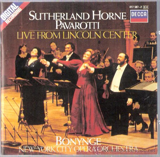 CDs de m&uacute;sica: Live from lincoln Center	DECCA	1987 - Foto 1