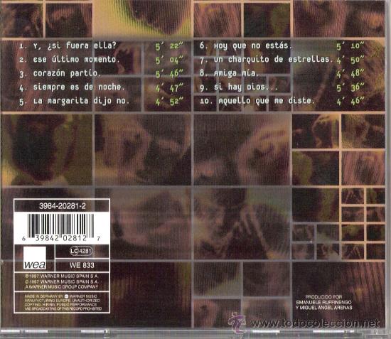 CDs de m&uacute;sica: M&aacute;s	- Alejandro Sanz - Wea	1997 - Foto 2