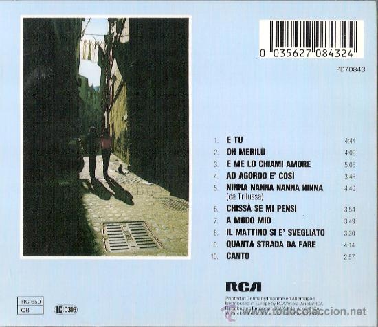 CDs de m&uacute;sica: Claudio baglioni - E tu ... - RCA  - 1974 - Foto 2