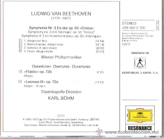 CDs de m&uacute;sica: Eroica -Beethovenn - Deuth Gramophon 1995 - Foto 2