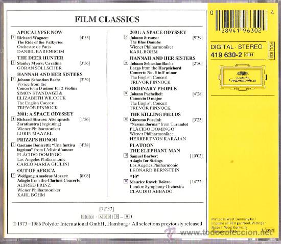 CDs de m&uacute;sica: Film Classics	- Deutsche Gramophon		1973 - Foto 2