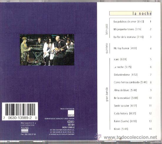 CDs de m&uacute;sica: La Noche		Presuntos Implicados	Wea	1995 - Foto 2