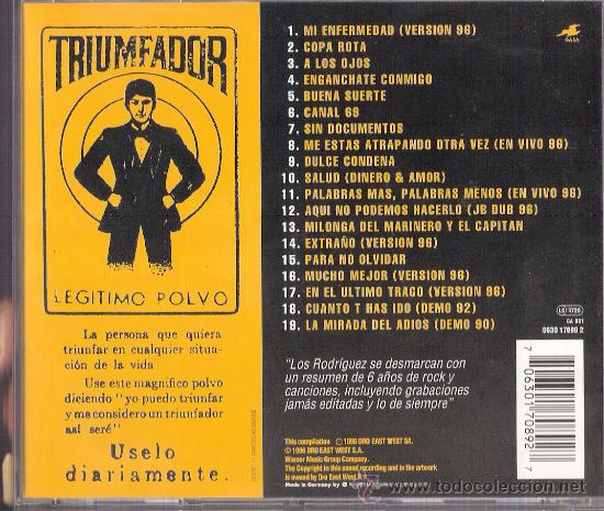 CDs de m&uacute;sica: Hasta luego	Rodriguez, los - Drot 1996 - Foto 2
