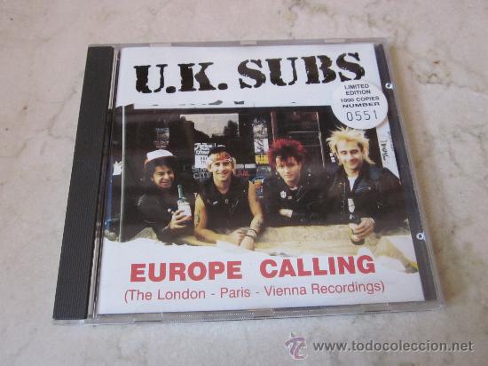 CDs de m&uacute;sica: U.K. SUBS - EUROPE CALLING CD - RELEASED EMOTIONS - Foto 1