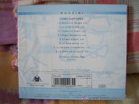 CDs de m&uacute;sica: (CD NUEVO PRECINTADO) ROSSINI Comic overtures EVELINO PIDO - Foto 2