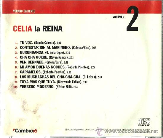 CDs de m&uacute;sica: Celia la Reina / Celia Cruz  -  1993 - Foto 2