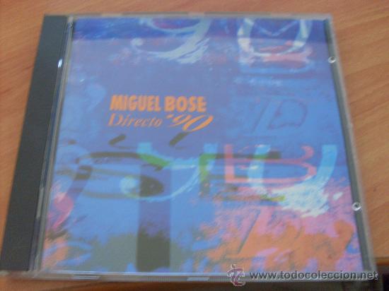 CDs de m&uacute;sica: MIGUEL BOSE ( DIRECTO 90 ) CD (CDIB23) - Foto 1
