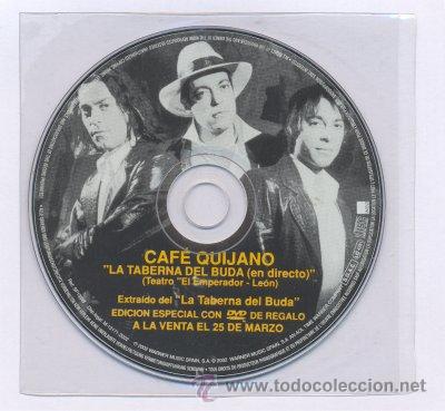 CDs de m&uacute;sica: CAFE QUIJANO - CD SINGLE - LA TABERNA DEL BUDO EN DIRECTO - Foto 1