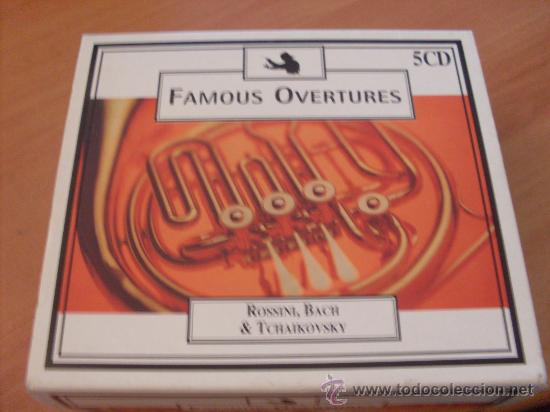 CDs de m&uacute;sica: FAMOUS OVERTURES ( ROSSINI , BACH , TCHAIKOVSKY ) 5 CD SET (CDIB17) - Foto 1