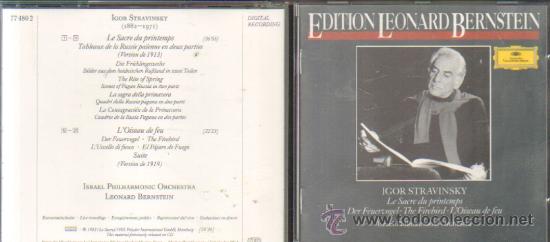 CDs de m&uacute;sica: IGOR STRAVINSKY LE SACRE DU PRINTEMPS  CD-CLASICA-185 - Foto 1