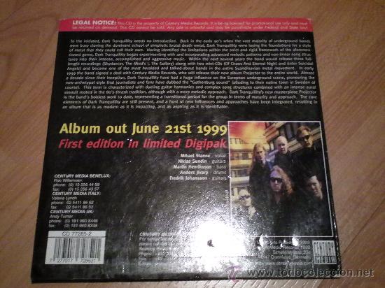 CDs de m&uacute;sica: DARK TRANQUILITY `Projector` PROMO - Foto 2