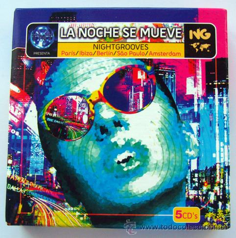 CDs de m&uacute;sica: LA NOCHE SE MUEVE . 5 CD'S NIGHTGROOVES