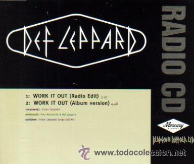 CDs de m&uacute;sica: DEF LEPPARD - WE WORK IT OUT ( CD SINGLE PROMO ) - Foto 1
