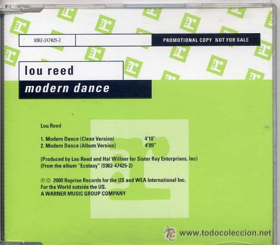 CDs de m&uacute;sica: LOU REED - MODERN DANCE ( CD SINGLE PROMOTIONAL ) - Foto 1