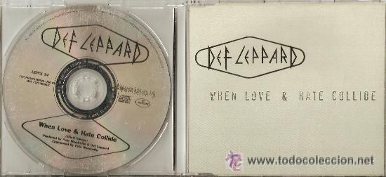 CDs de m&uacute;sica: DEF LEPPARD - WHEN LOVE & HATE COLLIDE ( CD SINGLE PROMO ) - Foto 1