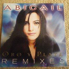 CDs de Musique: ABIGAIL ORO Y PLATA REMIXES CD SINGLE PROMOCIONAL DE CARTON DAVID FERRERO PEDRO DEL MORAL 4 TEMAS. Lote 83936003