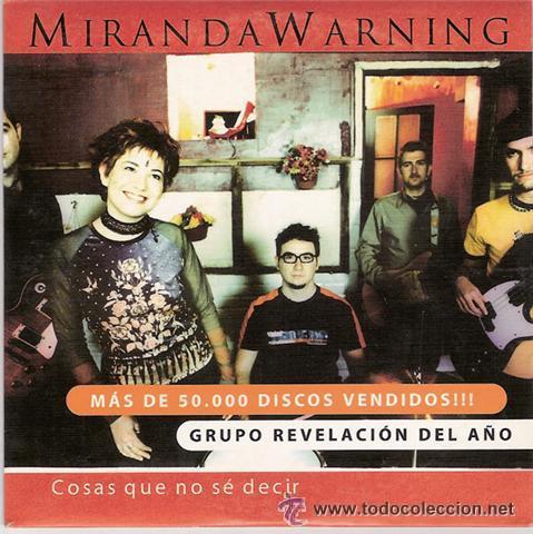 CDs de m&uacute;sica: MIRANDA WARNING - COSAS QUE NO SE DECIR ( CD SINGLE ) - Foto 1