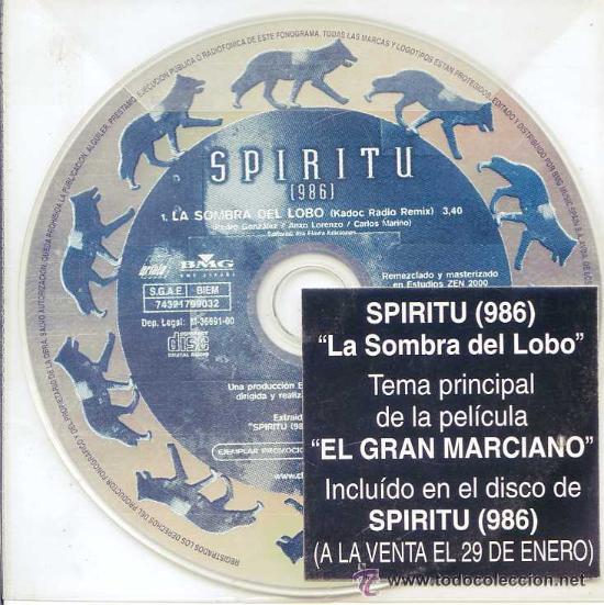 CDs de m&uacute;sica: SPIRIT - LA SOMBRA DEL LOBO ( CD SINGLE ) - Foto 1