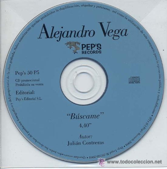 CDs de m&uacute;sica: ALEJANDRO VEGA - BUSCAME ( CD SINGLE ) - Foto 1