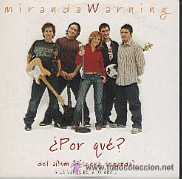 CDs de m&uacute;sica: MIRANDA WARNING - POR QUE ( CD SINGLE) - Foto 1