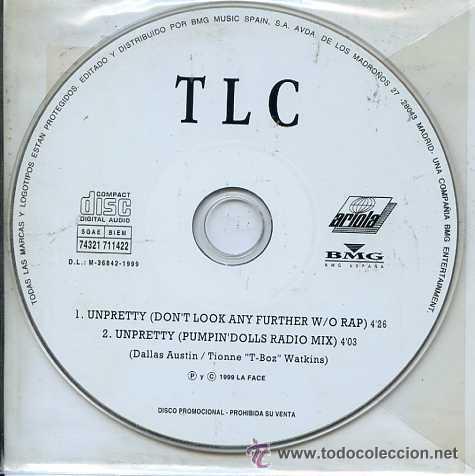 CDs de m&uacute;sica: TLC - UNPRETTY ( CD SINGLE ) - Foto 1