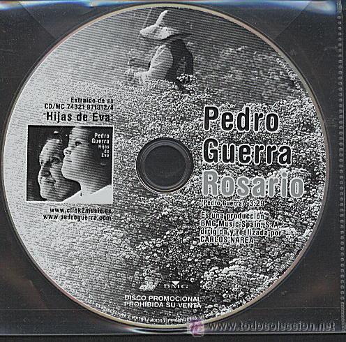 CDs de m&uacute;sica: PEDRO GUERRA  ROSARIO  CD SINGLE - Foto 1
