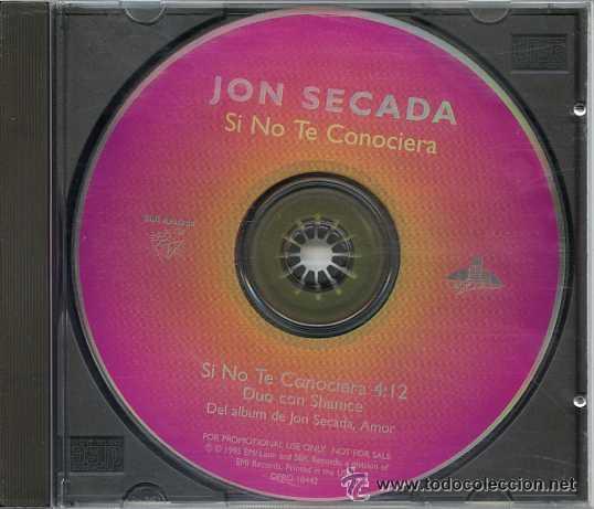 CDs de m&uacute;sica: JON SECADA - SI NO TE CONOCIERA DUO CON SHANICE ( CD SINGLE ) - Foto 1