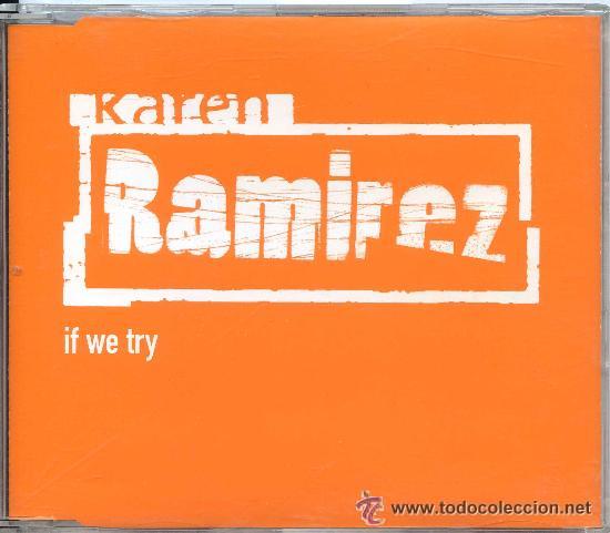 CDs de m&uacute;sica: KAREM RAMIREZ - IF WE TRY ( CD SINGLE  PROMO ) - Foto 1