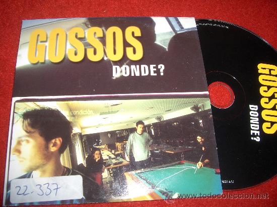 CDs de m&uacute;sica: GOSSOS Donde? CD SINGLE 2000 PROMO - Foto 1