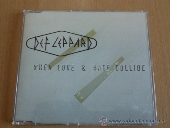 CDs de m&uacute;sica: DEF LEPPARD-WHEN LOVE & HATE COLLIDE (SINGLE PROMO) - Foto 1