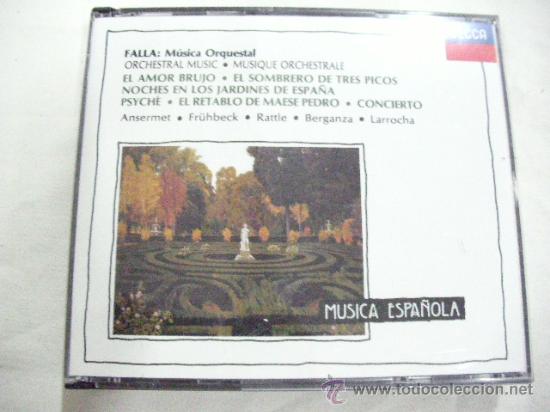 CDs de M&uacute;sica: CD MUSICA ESPA&Ntilde;OLA FALLA MUSICA ORQUESTAL - ENVIO INCLUIDO A ESPA&Ntilde;A