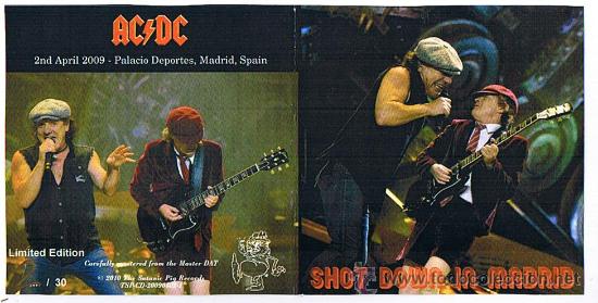 CDs de m&uacute;sica: AC / DC - SHOT DOWN IN MADRID 2009 - Foto 1