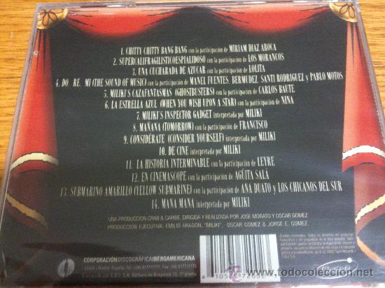 CDs de m&uacute;sica: CD MILIKI DE PELICULA NUEVA-PRECINTADA - Foto 2