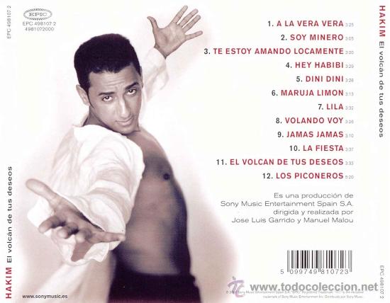 CDs de m&uacute;sica: HAKIM - EL VOLCAN DE TUS DESEOS ( CD ) - Foto 2