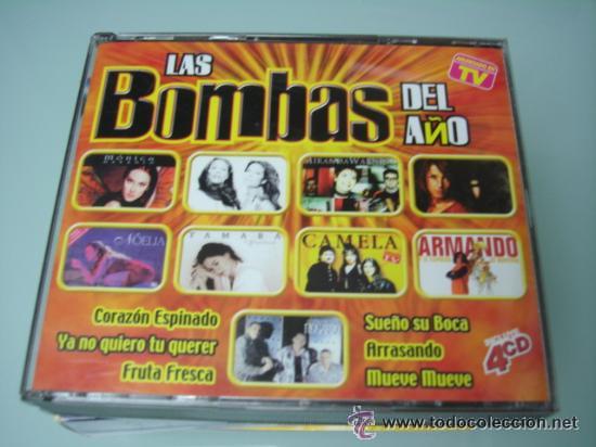 CDs de m&uacute;sica: LAS BOMBAS DEL A&Ntilde;O - VARIOS - 4CDS - Foto 1