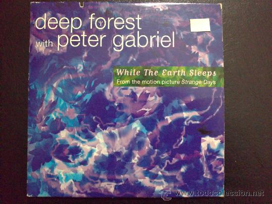 CDs de m&uacute;sica: DEEP FOREST WITH PETER GABRIEL (GENESIS) - WHILE THE EARTH SLEEPS - CD SINGLE 2 CANCIONES - Foto 1