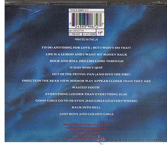 CDs de m&uacute;sica: MEAT LOAF BAT OUT OF HELL II - Foto 2