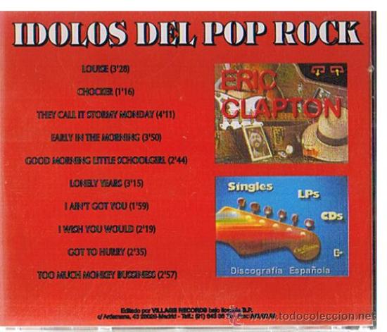 CDs de m&uacute;sica: ERIC CLAPTON  IDOLOS DEL POP CD + CD ROM - Foto 2