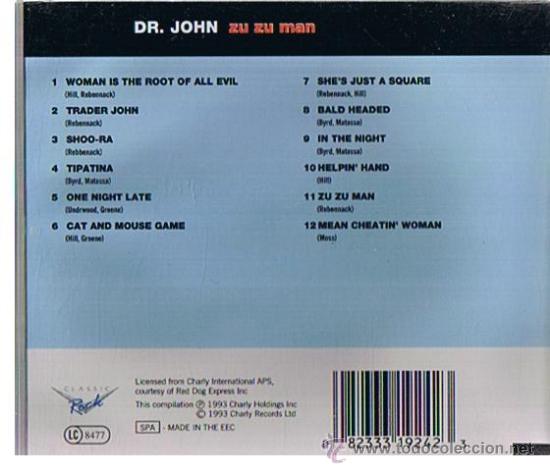 CDs de m&uacute;sica: DR. JOHN  ZU ZU MAN - Foto 2