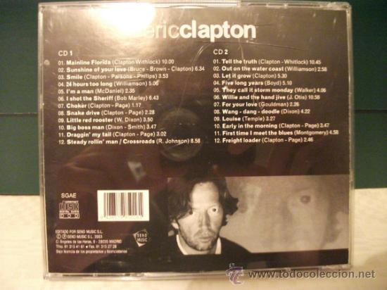 CDs de m&uacute;sica: DOBLE CD ERIC CLAPTON, SELECCI&Oacute;N 5 ESTRELLAS, 24 TEMAS - Foto 3