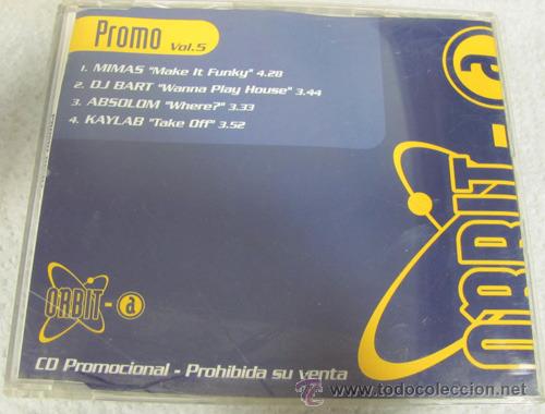 CDs de m&uacute;sica: MIMAS - DJ BART - ABSOLOM - KAYLAB - CDMAXI PROMO ORBIT 1998 - Foto 2
