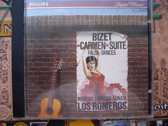 CDs de m&uacute;sica: Los Romeros - Carmen Suite y Falla Dances - Cd - Foto 1