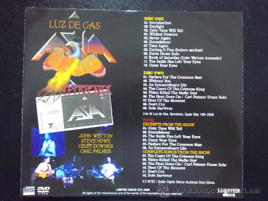 asia, luz de gas. grabado en vivo en barcelona - Compra venta en 