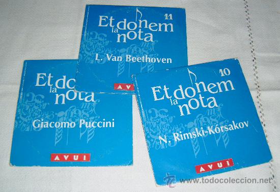 Musik-CDs: tres cd's musica clasica  Et donem la nota