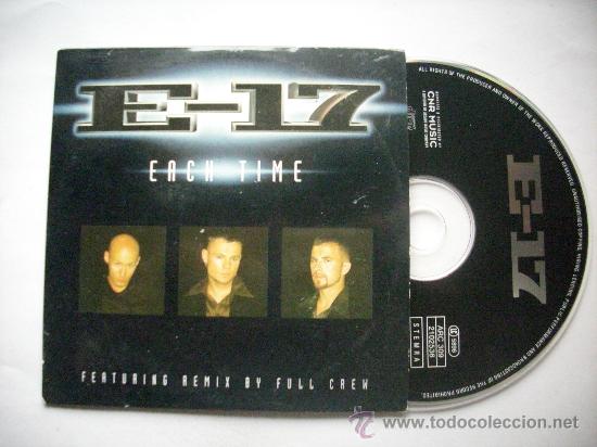CDs de m&uacute;sica: E-17 / EACH TIME (2 VERSIONES) (CD SINGLE 1999) PEPETO RECORDS - Foto 1