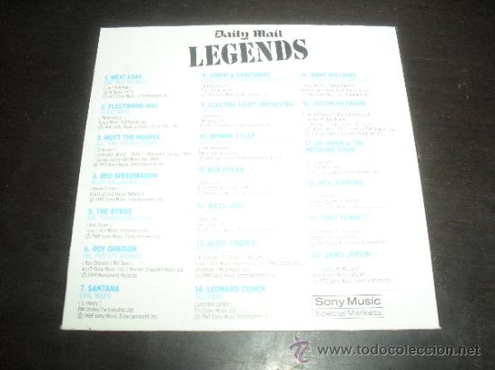 CDs de m&uacute;sica: LEGENDS. DAILY MAIL. CD. MUSICA. - Foto 2