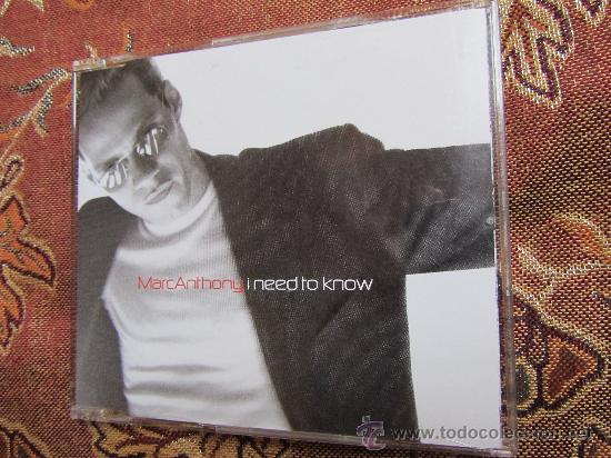 CDs de m&uacute;sica: MAXI-CD DE MARC ANTONY - TITULO - I NEED TO KNOW- CD &iexcl;&iexcl;&iexcl;&iexcl;NUEVO&iexcl;&iexcl;&iexcl;&iexcl; - Foto 1