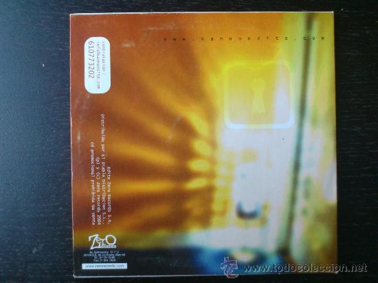 CDs de m&uacute;sica: KANNON - OTRA VIDA - CD SINGLE - PROMO - 2004 - ZERO - Foto 2
